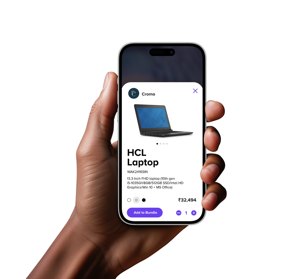 Checkout experience on app